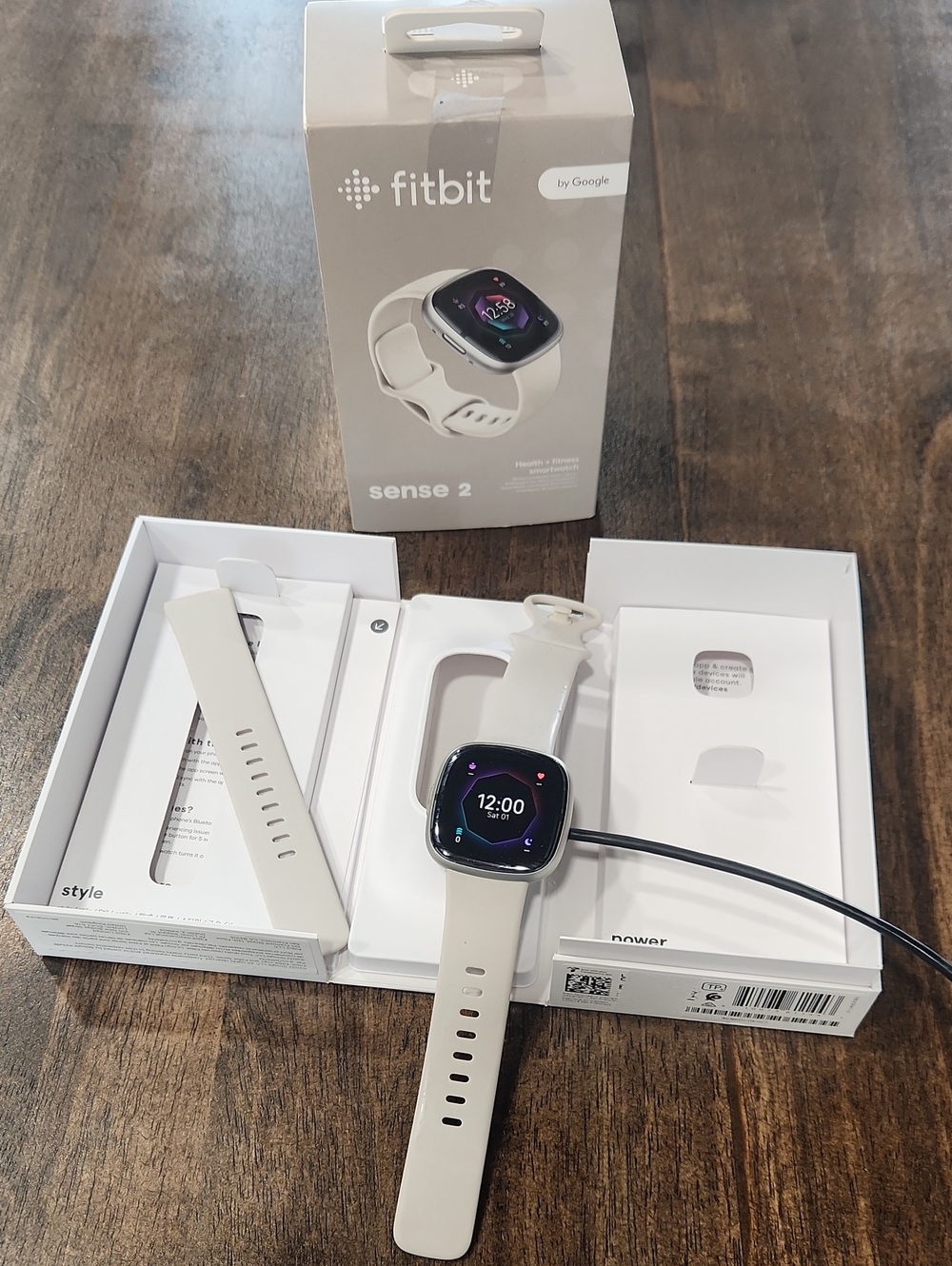 fitbit Sense 2 Smartwatch in Soft White/Off-White